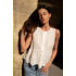Summer French Style Heavy Embroidered Hollow Lace Sleeveless 100% Cotton Tank Top Summer French Style Heavy Embroidered Hollow Lace Sleeveless 100% Cotton Tank Top