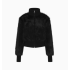 Bestseller Short Faux Fox Fur Coat, Black Stand Collar Structured Shoulder Jacket Bestseller Short Faux Fox Fur Coat, Black Stand Collar Structured Shoulder Jacket