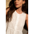 Summer French Style Heavy Embroidered Hollow Lace Sleeveless 100% Cotton Tank Top Summer French Style Heavy Embroidered Hollow Lace Sleeveless 100% Cotton Tank Top