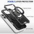 2-in-1 Shockproof Magnetic Stand Case, Fits iPhone 17 Pro Max, iPhone 16, iPhone 15 2-in-1 Shockproof Magnetic Stand Case, Fits iPhone 17 Pro Max, iPhone 16, iPhone 15