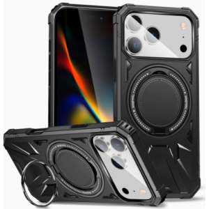 2-in-1 Shockproof Magnetic Stand Case, Fits iPhone 17 Pro Max, iPhone 16, iPhone 15