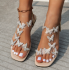 Butterfly Rhinestone Flat Peep Toe Sandals, Elastic Hollow Beach Slides Butterfly Rhinestone Flat Peep Toe Sandals, Elastic Hollow Beach Slides