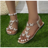 Butterfly Rhinestone Flat Peep Toe Sandals, Elastic Hollow Beach Slides Butterfly Rhinestone Flat Peep Toe Sandals, Elastic Hollow Beach Slides