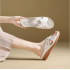 Large Size Wedge Heel Mom Sandals with Stitching Detail Large Size Wedge Heel Mom Sandals with Stitching Detail